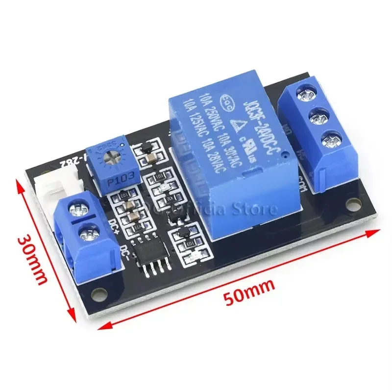 1 Channel 5V 12V 24V Thermistor Relay Module Temperature Controller Temperature Sensor Switch Module Thermostat