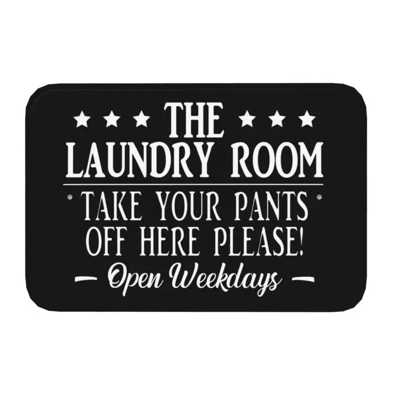 Custom Laundry Room Doormat Non-Slip Entrance Kitchen Bath Door Floor Mats Garden Carpet Rug