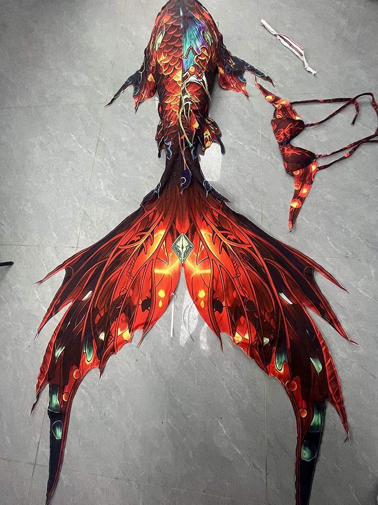 

Customized Mermaid Costume, Color Gradient Mermaid Tail Fin Underwater Performance Suit, Aquarium Character Shooting