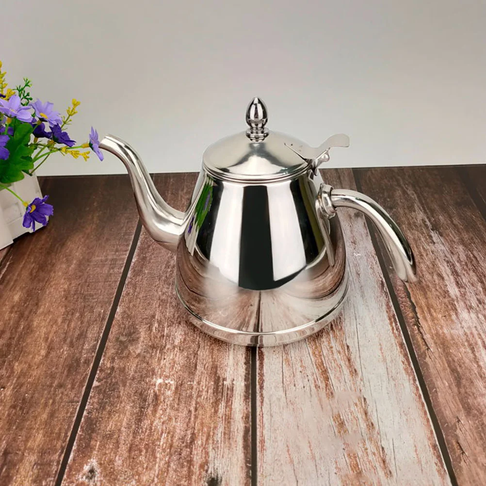 

1Pcs Stainless Steel Teakettle Household Heating Water Kettle Easy Clean for Tea Coffee Milk Stainless Steel Teakettle