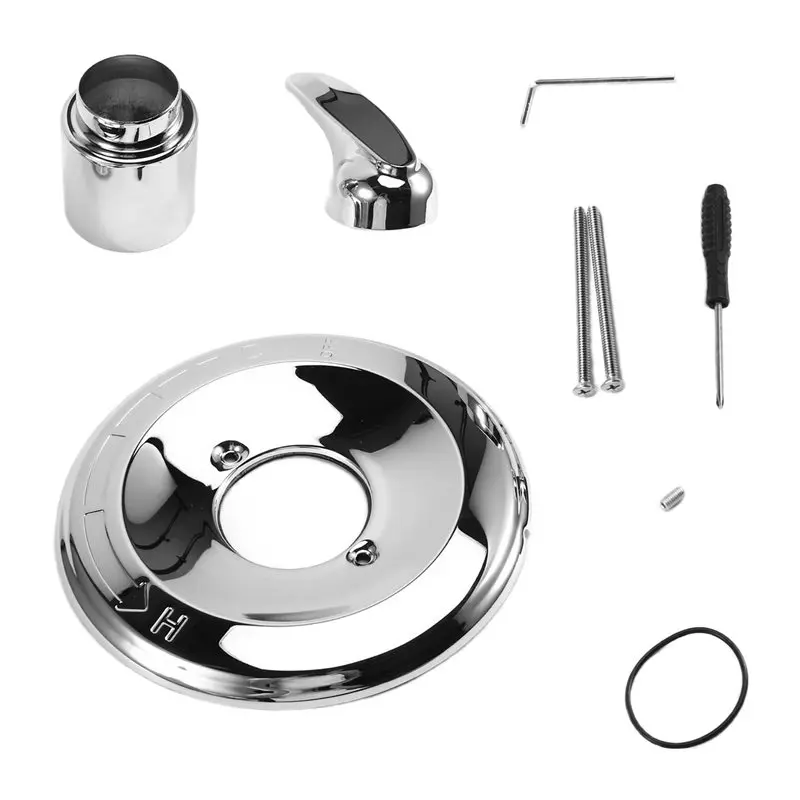 CYCLI-For Delta Foundation 13 Series Single-Function Valve Trim Kit For Shower Faucet System, Handle Set In Stainless Steel BT13