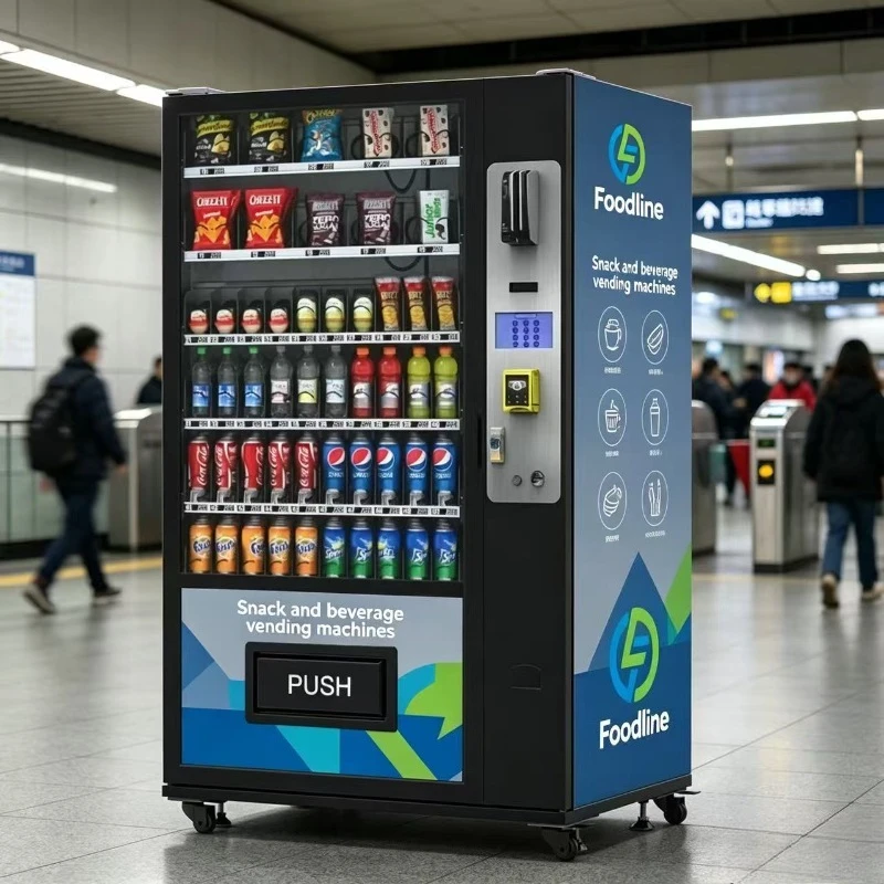 FL Customized Smart Snack and Beverage Vending Machine with Easy Maintenance Features