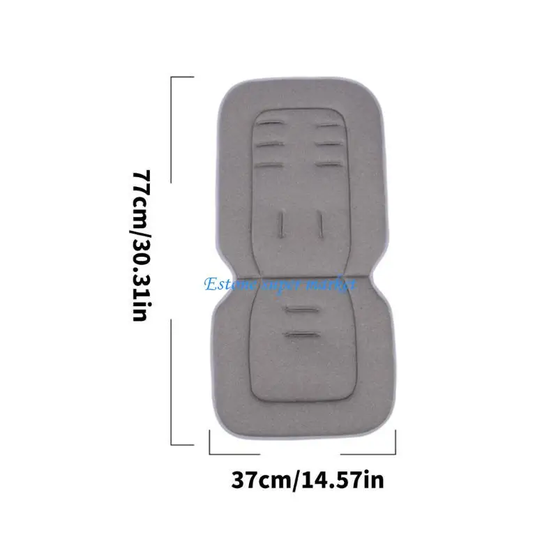 090B Universal Baby Strollers Cushion Pad Cotton Breathable for Carriages and Prams