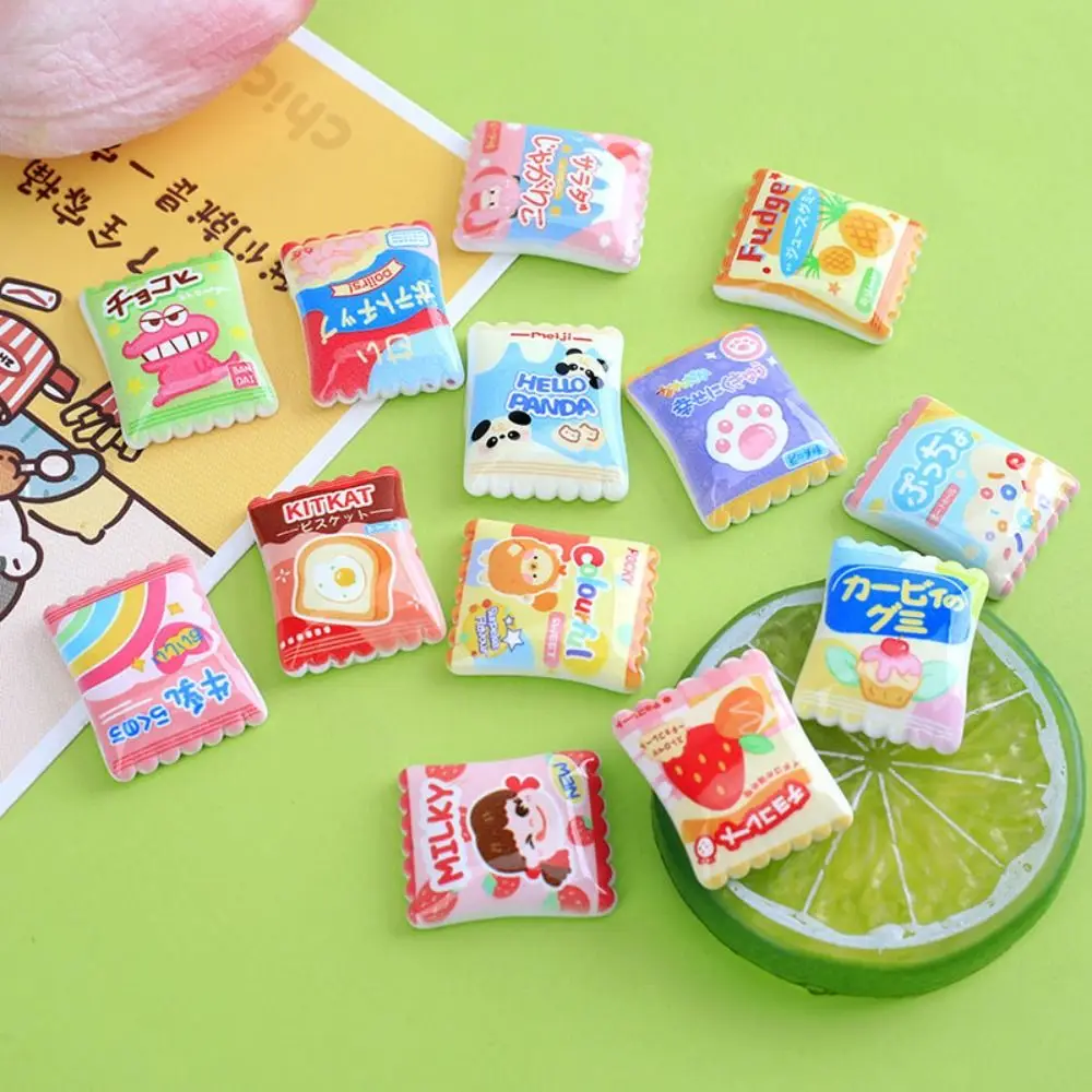 20pcs Earrings Making Resin Candy Charms Flatback Scrapbooking Slime Filling Colorful Hair Clip for Croc Shoes Accessories