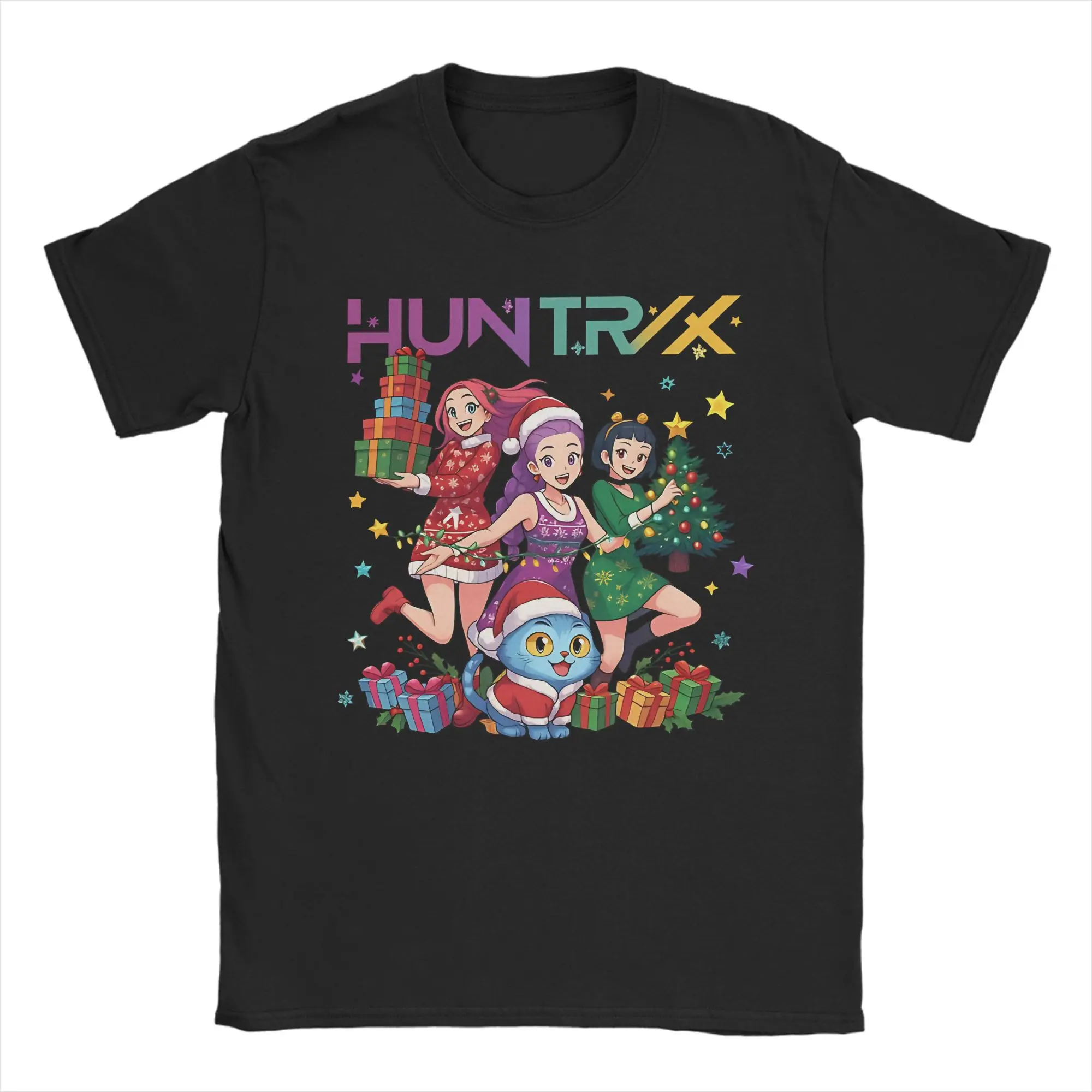 

Kpop Demon Hunters Cute Derpy Tiger Huntrix Girls Merry Christmas Tee Shirt for Men Women Gift Idea T Shirts Cotton Clothing