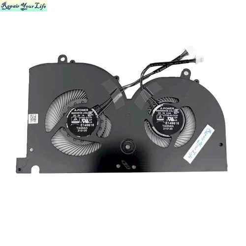 Imagen 2 del producto Ventiladores de refrigeración GPU para CPU de ordenador portátil para MSI GS76 WS76 Creator 17 GS76 Stealth 11UE 11UG 11UH ventilador enfriador MS-17M1 17M1-CPU BS5005HS-U4Q
