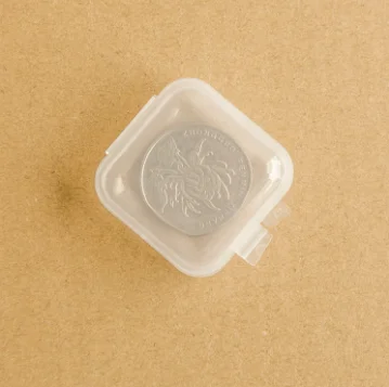 1/10pcs Mini Storage Box Plastic Transparent Jewelry Storage Box Pill Box Sturdy And Wear-resistant Home Practical Storage Tool