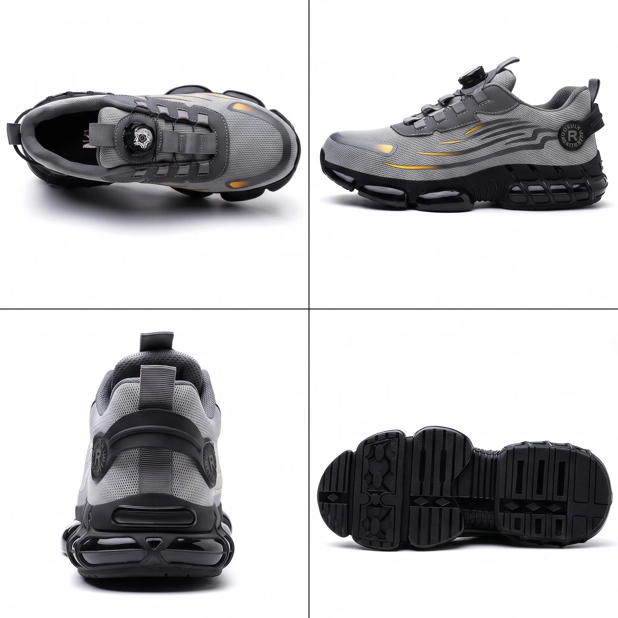 Herren-Halloween-Arbeitsschuhe mit Stahlkappe, stoßfest, durchstichsicher, atmungsaktiv, geruchsneutralisierend, Sicherheits-Freizeitschuhe, modische Schuhe – Detail 5