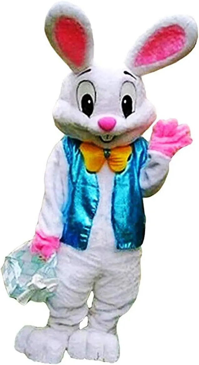 

Funny Easter Bunny Bugs Rabbits Mascot Costume for Adult Halloween Party