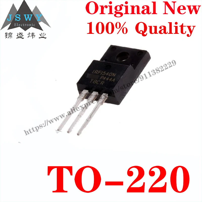 

10~100 PCS IRFI540NPBF TO-220 Discrete Semiconductor Transistor MOSFET IC Chip With the for module arduino Free Shiping IRFI540N