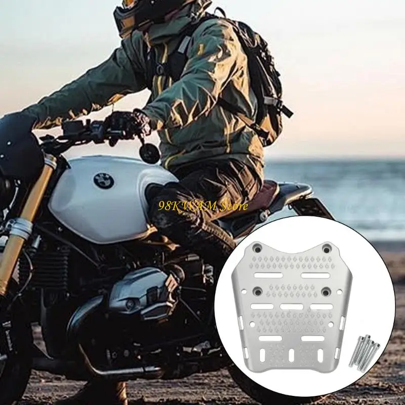 68UF Enhanced Motorcycle Tail Rack Cargo Carriers Aluminum Rear Bracket Rear Top Box Base Support Quick Fixing for PCX16