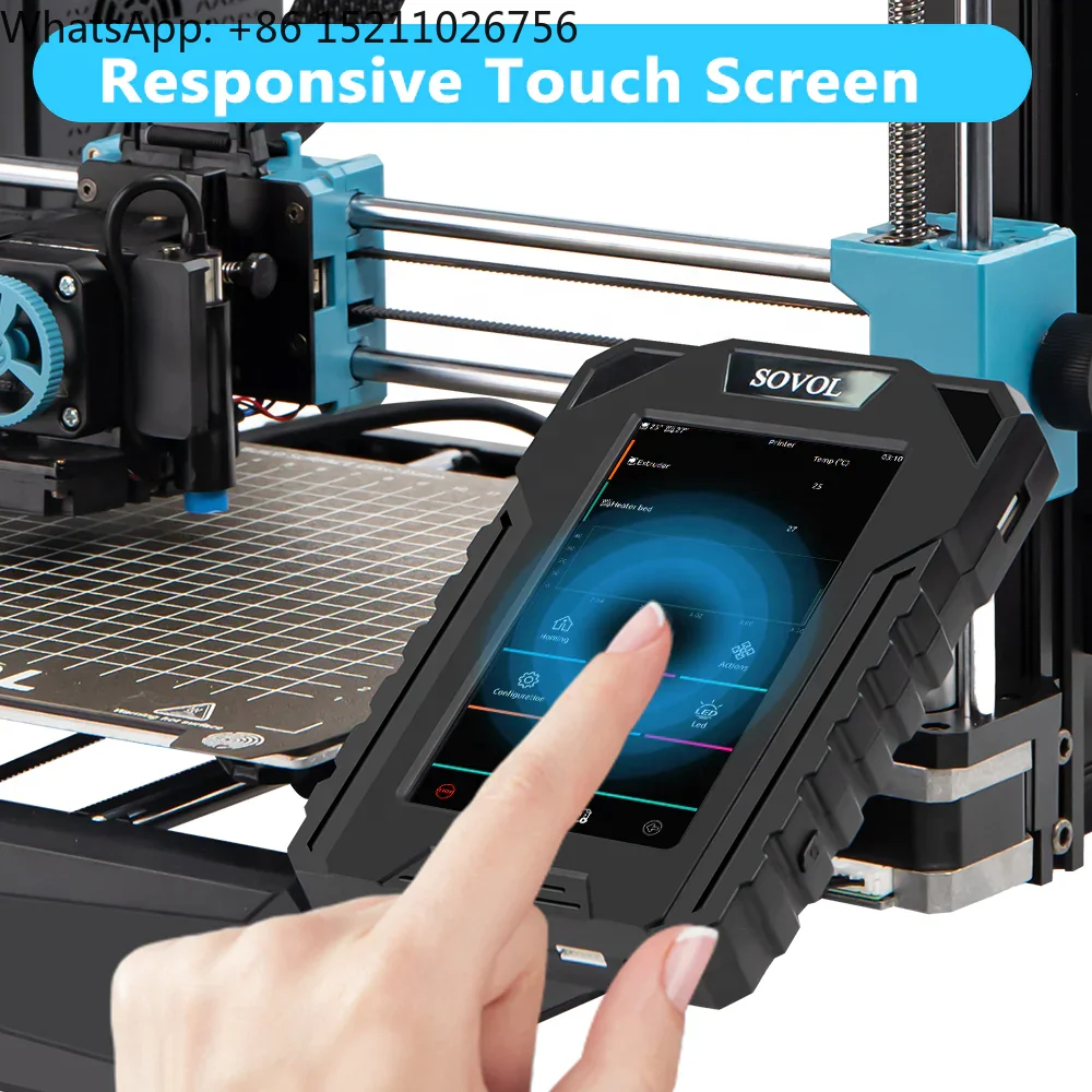 5inches Klipper Touch Screen Kits for SV06 and SV06Plus Sovol 3d Printing Machines Upgrade Printing Speed 250mm/s