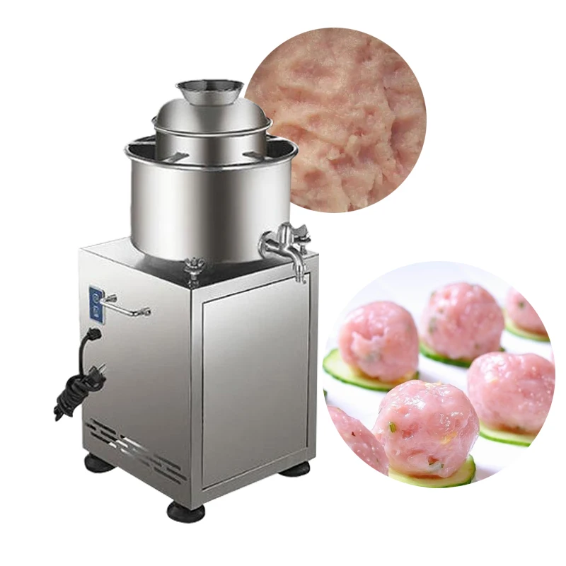 Meat Slurry Machine Stainless Steel Commercial High Speed Mixer For Beef Fish Balls Ham Sausage Molding Production