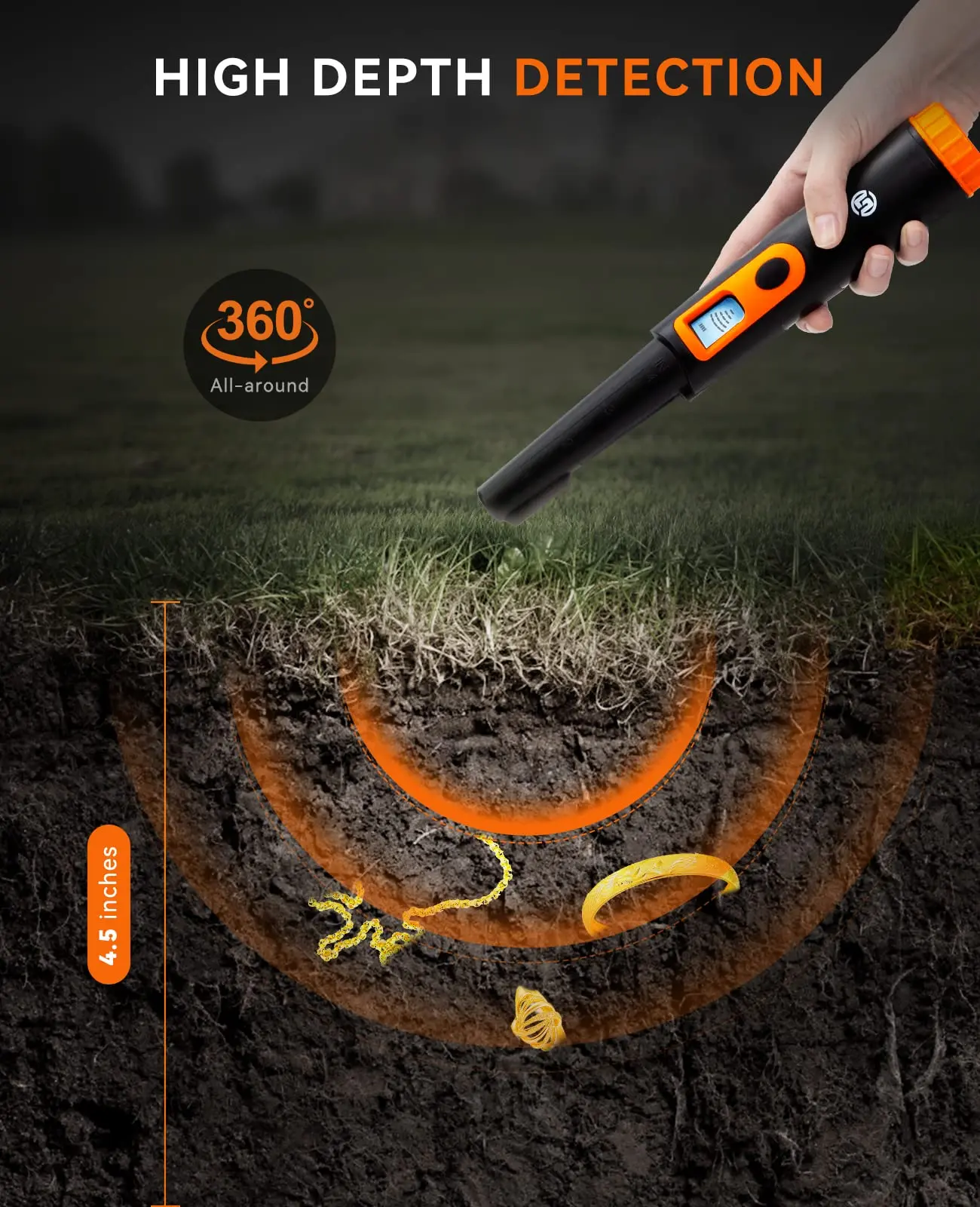 SUNPOW Waterproof Metal Pinpointer 4