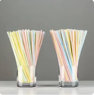 1000Pcs Multicolor Safety Straws for Wedding Party Supplies Beverage Kitchen Cocktail Drinking Straws Table Tools