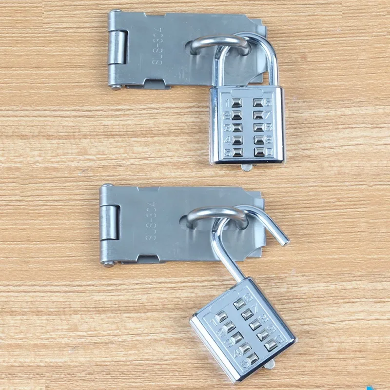 10 Digit Push Button Password Lock Chrome Plated Anti-theft Combination Padlock Push Password Locking Mechanism for Locker Etc