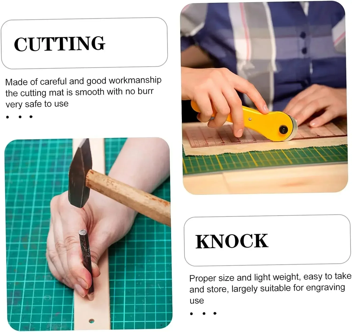 A3 PVC Cutting Mat Single Side Patchwork Cut Pad for Workbench Patchwork Sewing Manual DIY Knife Engraving Leather Cutting Board