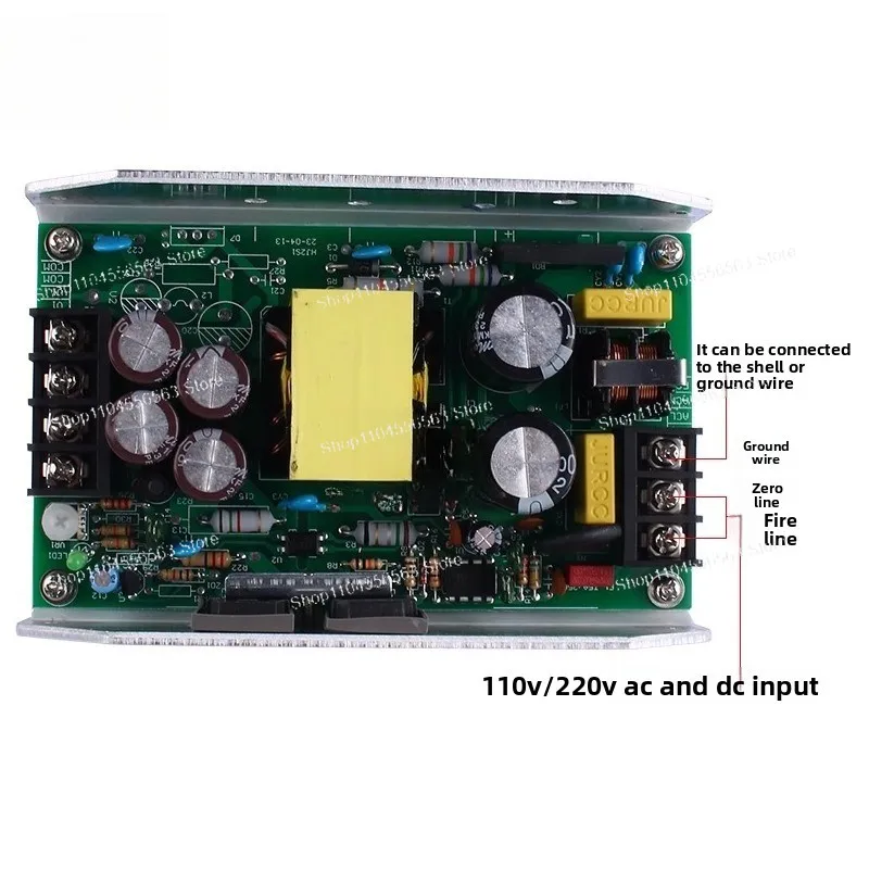 350W High-Power AC-DC Supply Module - Adjustable 24V-60V Output, Switching Power Amplifier