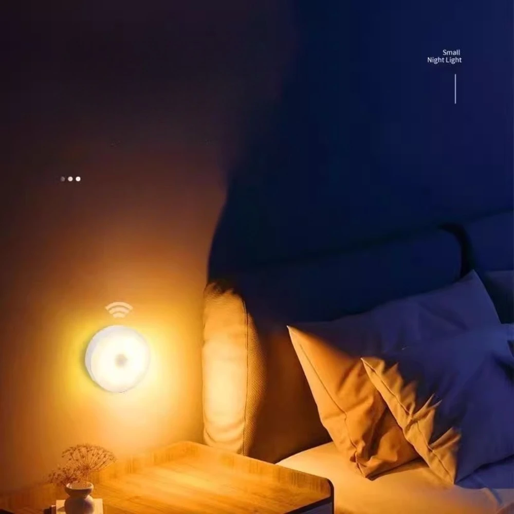 Motion Sensor LED Night Light USB Rechargeable Night Lamp for Kitchen Cabinet Wardrobe Lamp Staircase Wireless Closet Light