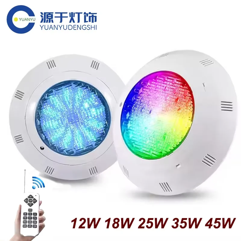 LED Underwater Swimming Pool Lights RGB Color Changing AC12V 12W 18W 25W 35W 45W IP68 Waterproof Lamp Warm White/Cool White