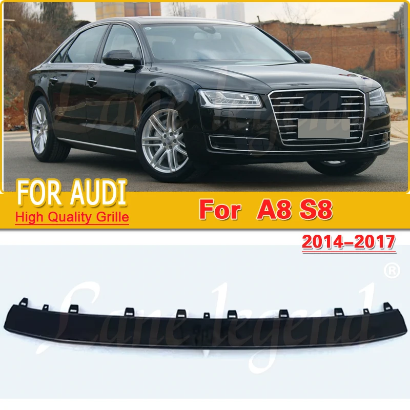 Car Front Bumper Splitters Lip Body Kit Spoiler Side Skirts Extensions Rear Wrap Angle Accessories For Audi A8 S8 2014-2017