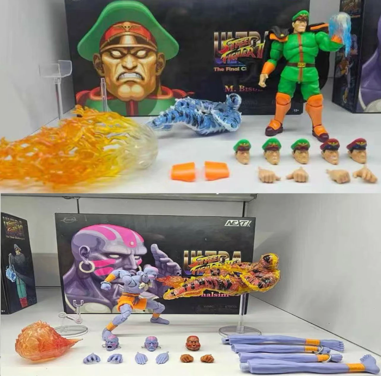Jada Street Fighter 2 1/12 SDCC Dalsim Vega Flying Dragon Ken figura móvil modelo juguetes colección regalos