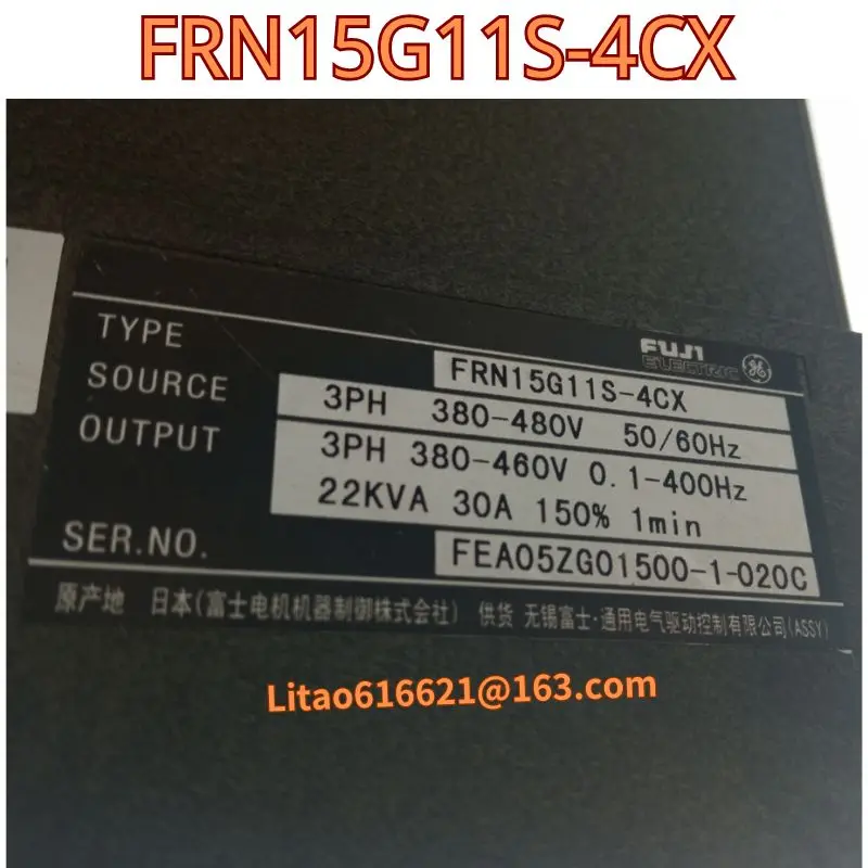 Used original frequency converter FRN15G11S-4CX 15KW 380V functional test OK