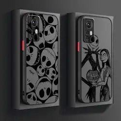 Disney The Nightmare Jack dla Xiaomi Mi 13 12 12S 12T 12X 11 11T 10 9T Lite Pro Ultra Frosted Translucent Phone Case