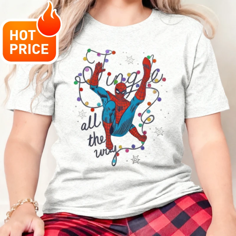 مارفل سبايدر مان للبنين والبنات 2026 جديد تيشيرت صيفي الأسرة الوالدين والطفل ارتداء المتضخم عادية فضفاض الرجال النساء تي شيرت #1