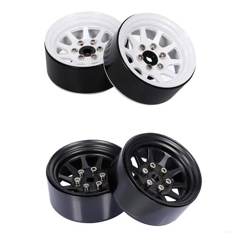 

62CF 4Pcs Model Car Wheel Hubs Easy Assembly Kits for 1:10 Scale Off-Road Rock