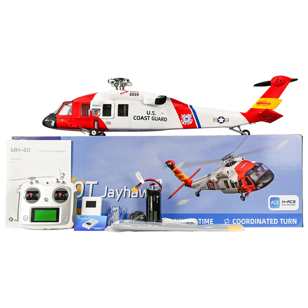 FLYWING MH-60T RC Helicopter 6CH GPS LED Light