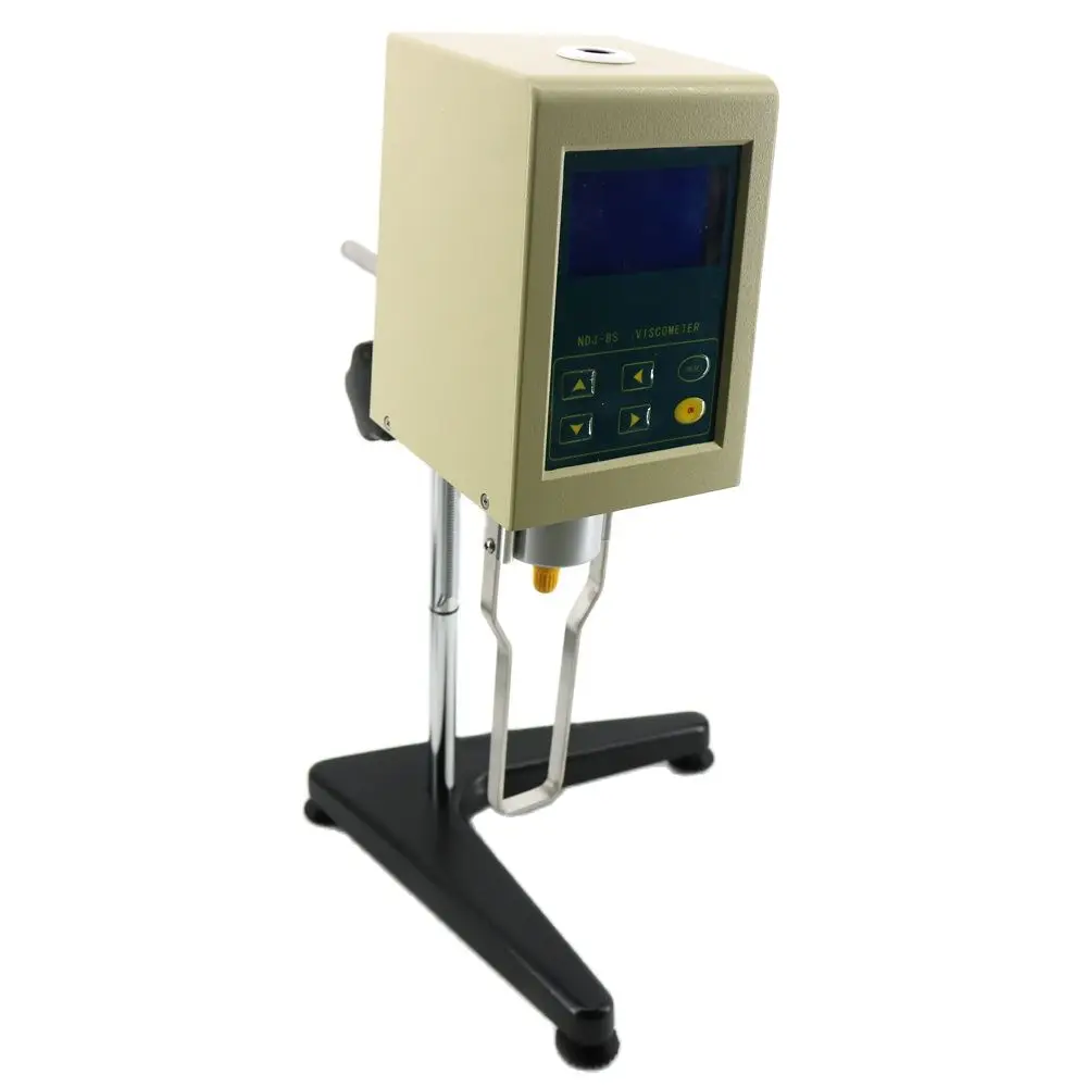 NDJ-8S Laboratory Viscometer Liquid Viscosity Tester Range 1-2000000mPa.s with 1# 2# 3# and 4# Rotors