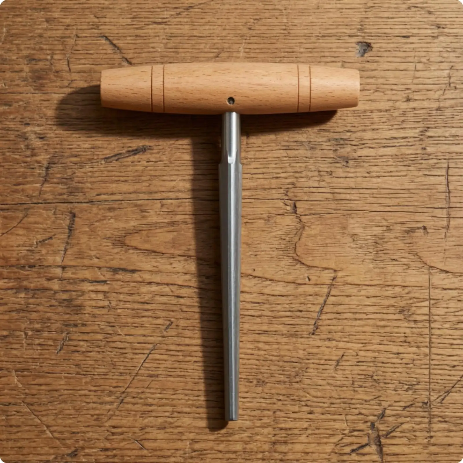 Violin Bridge Tools Fret Repair File Wood T Handle Reamer for Peg Hole Cleaning Carved Pegs String Instrument Repair