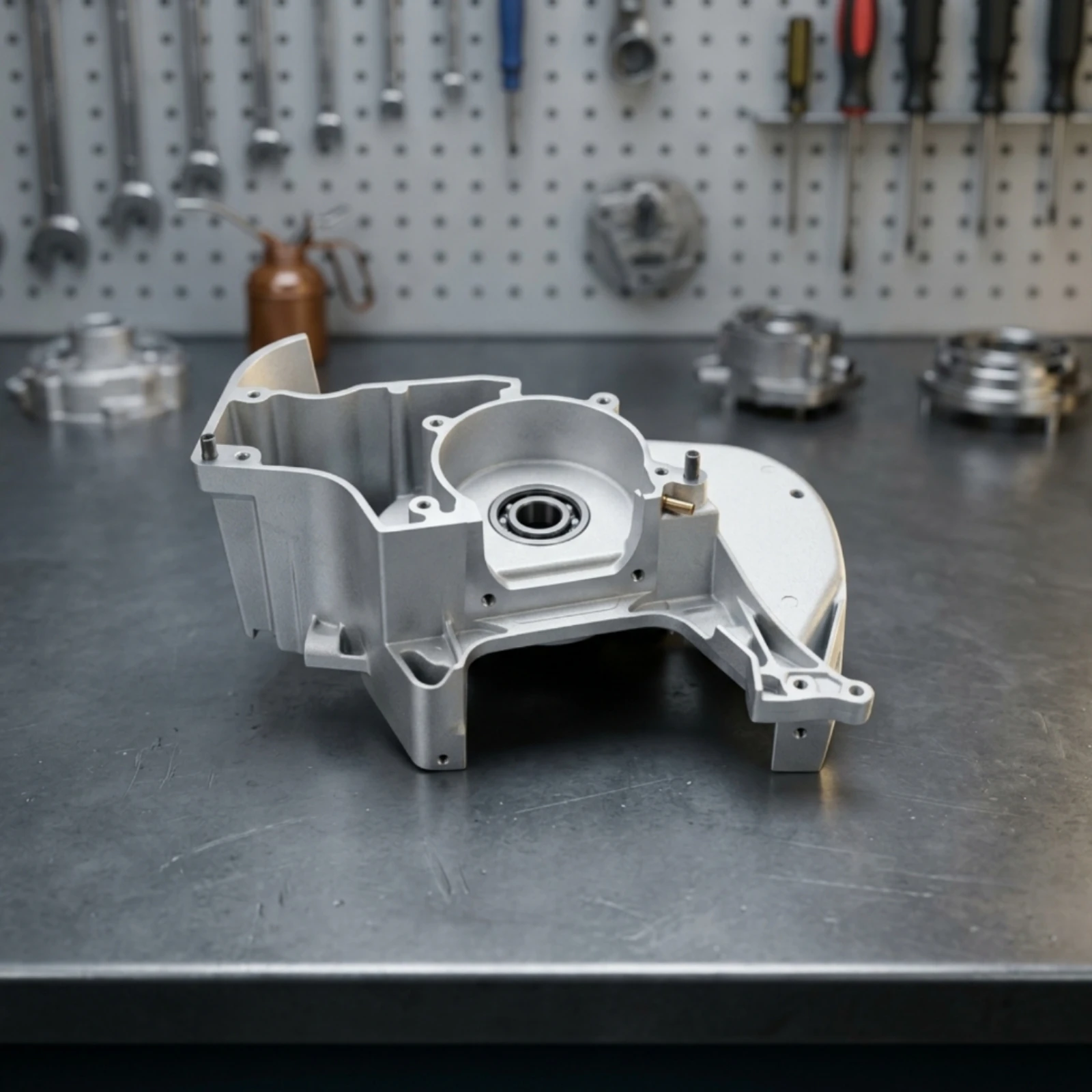Chainsaw Crankcase Housing Direct Replacement Chainsaw Crankcase Crank Case Cast-Metal Sturdy for Mechanics, Workshop