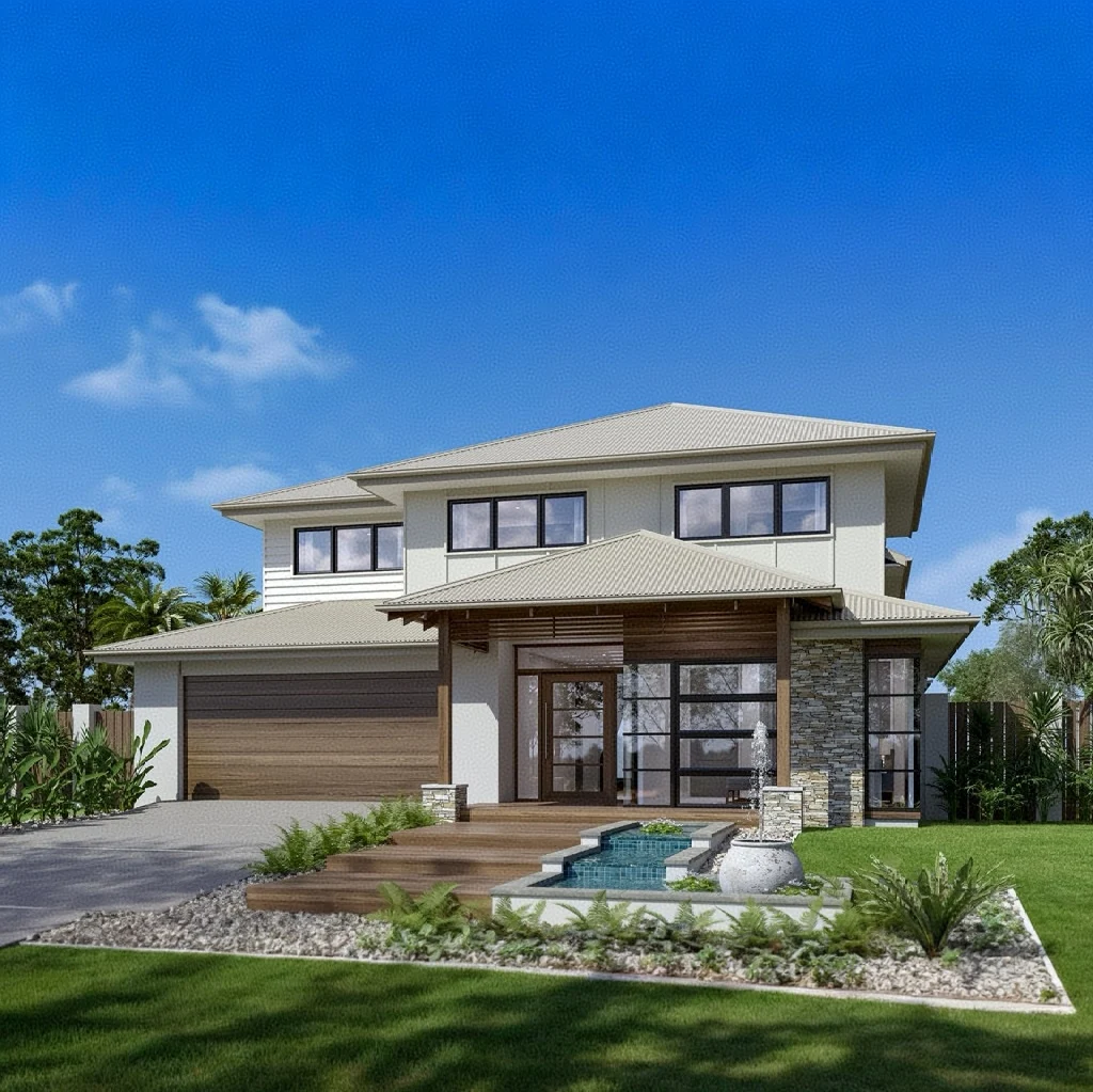 Modern Luxury Prefab Villa Light Gauge Steel Frame Kit Home Prefabricated House From China