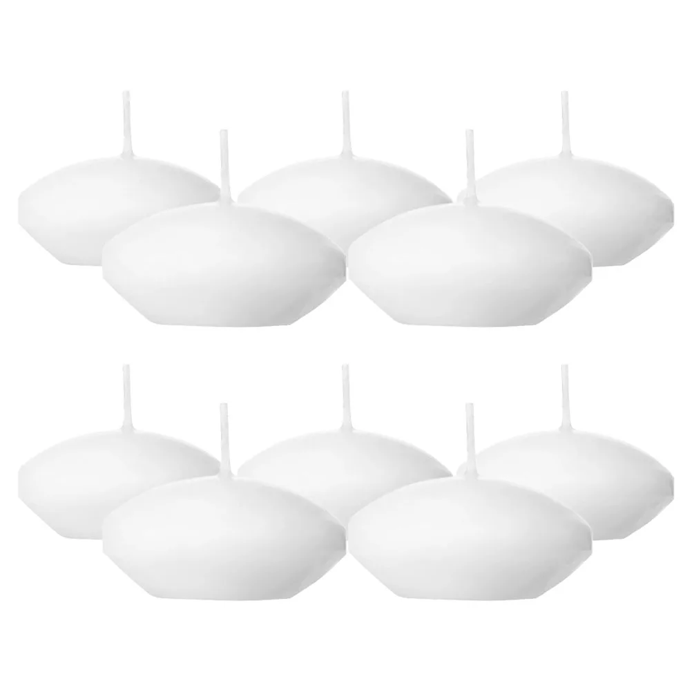 

10 Pcs Water Floating Candles Elegant Cylinder Shape Party Supply Home Decor Unscented Tealight Valentine Romantic