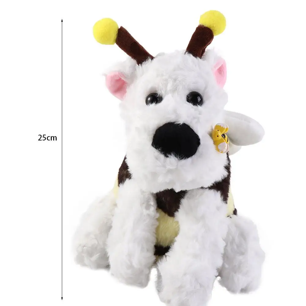 Bee Stings Dog Electric Bee Dog Plush Toy West Highland Puppy Can Bark Electric Bee Puppy Doll Funny Simulation