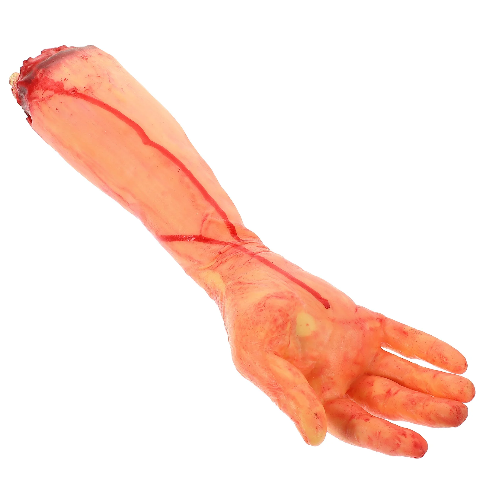 

Halloween Broken Arm Prop Realistic Fake Severed Arm Decoration Vinyl Scary Party Haunted Crime Scene Supply