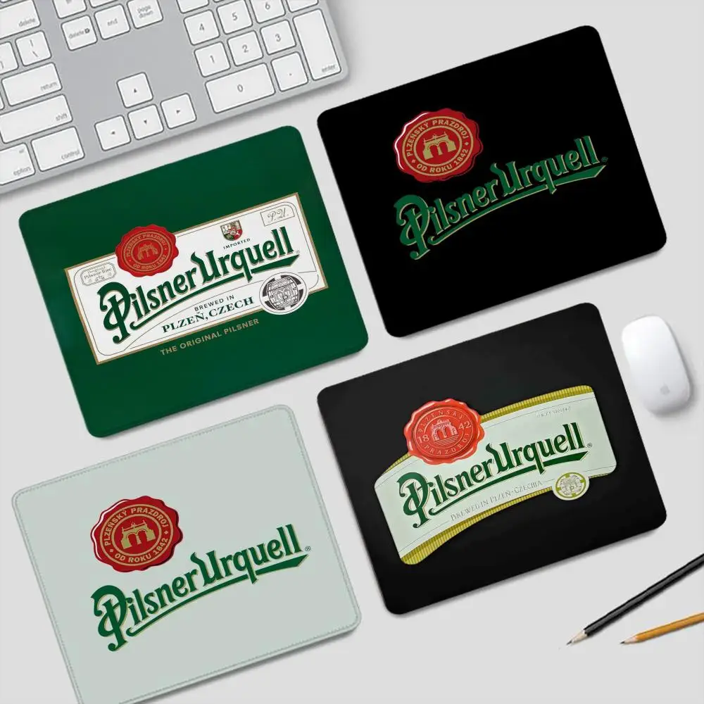 

P-Pilsner Mouse Pad Small Gaming Accessories Keyboard Computer Offices Desk Mat Pc Gamer Non-slip Rubber Mousepad