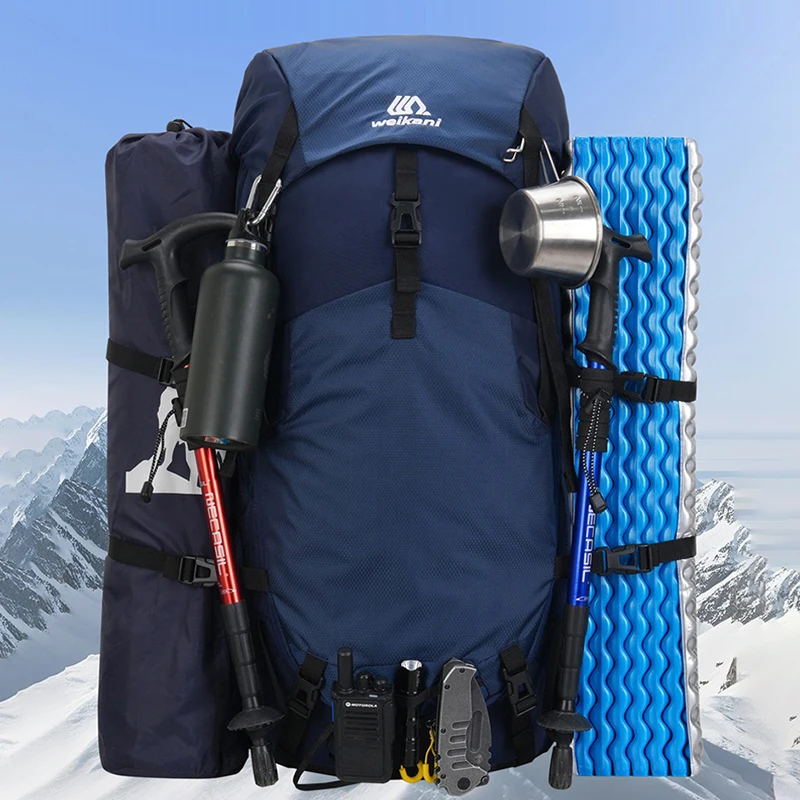 Mochila trekking impermeable alta capacidad para outdoor y senderismo - imagen 3