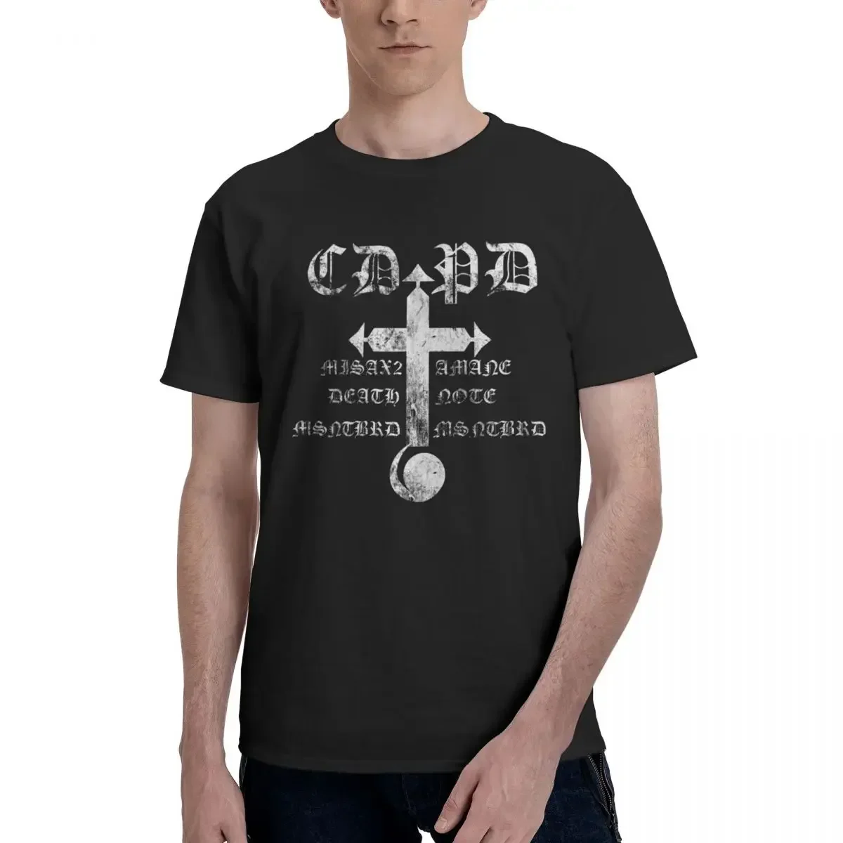 Camiseta con estampado Y2K para hombre, camisa con estampado de Death Note, Amane Misa, de gran tamaño, 100% algodón