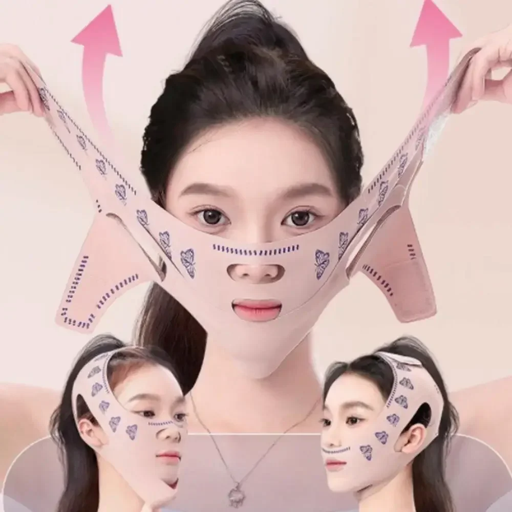 الخامس خط الوجه المشكل النساء الوجه التخسيس ضمادة تدليك الوجه حزام الذقن الخد رفع حزام العناية بالبشرة المضادة للتجاعيد رفع قناع #2