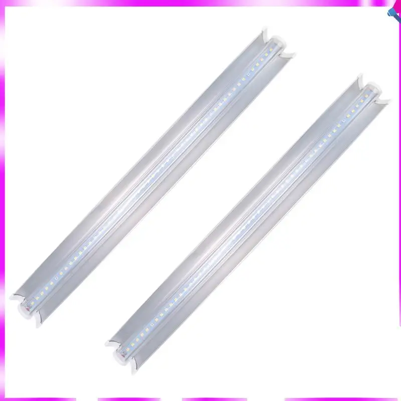 N96R 2 Pack 102 LED-Bulbs Grow Light Strips Full Spectrum Plant Light For Indoor Plants Growing Seedling US Plug