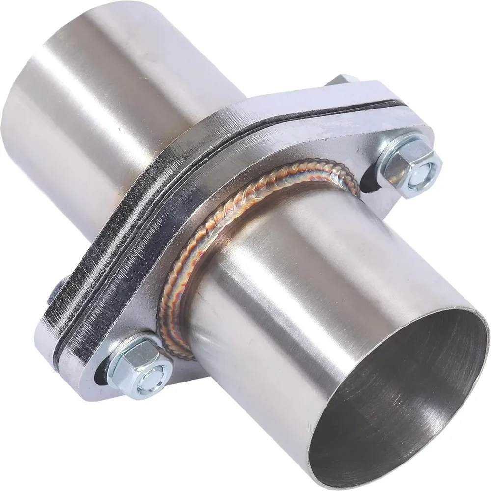 

Ремкомплект выхлопного фланца из нержавеющей стали с двумя болтами, внутренний диаметр 63 мм, внешний диаметр 2,5 дюйма, с прокладкой и крепежом, универсальный