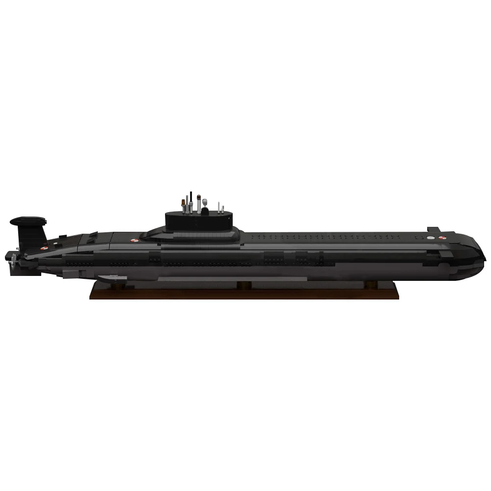 MOC-193262 The Red October Typhoon class Ballistic Missile Nuclear Submarines Building Blocks Model Assembly Toys Kids DIY Gifts
