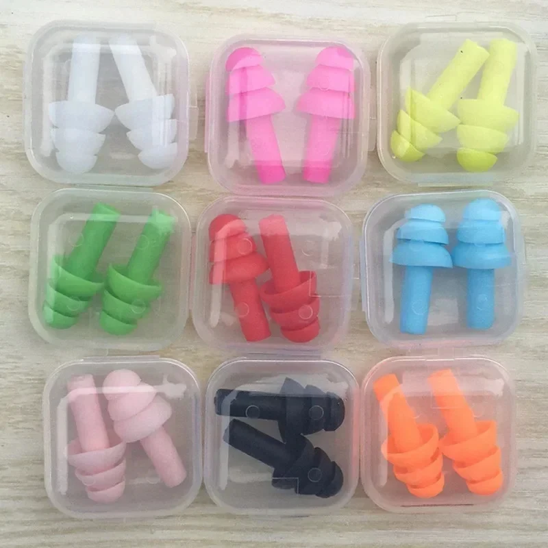 1-4Pairs Soft Silicone Ear Plugs Insulation Ear Protection Earplugs Anti Noise Snoring Sleeping Plugs For Travel Noise Reduction