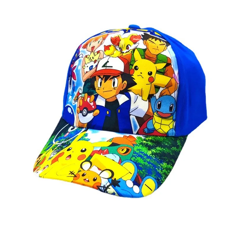 Pokemon Pikachu Outdoor Sport Zonnehoed Ademende Baseballpet Voor Peuters Verstelbare Comfortabele Pet Kinderen Leeftijd 3-9