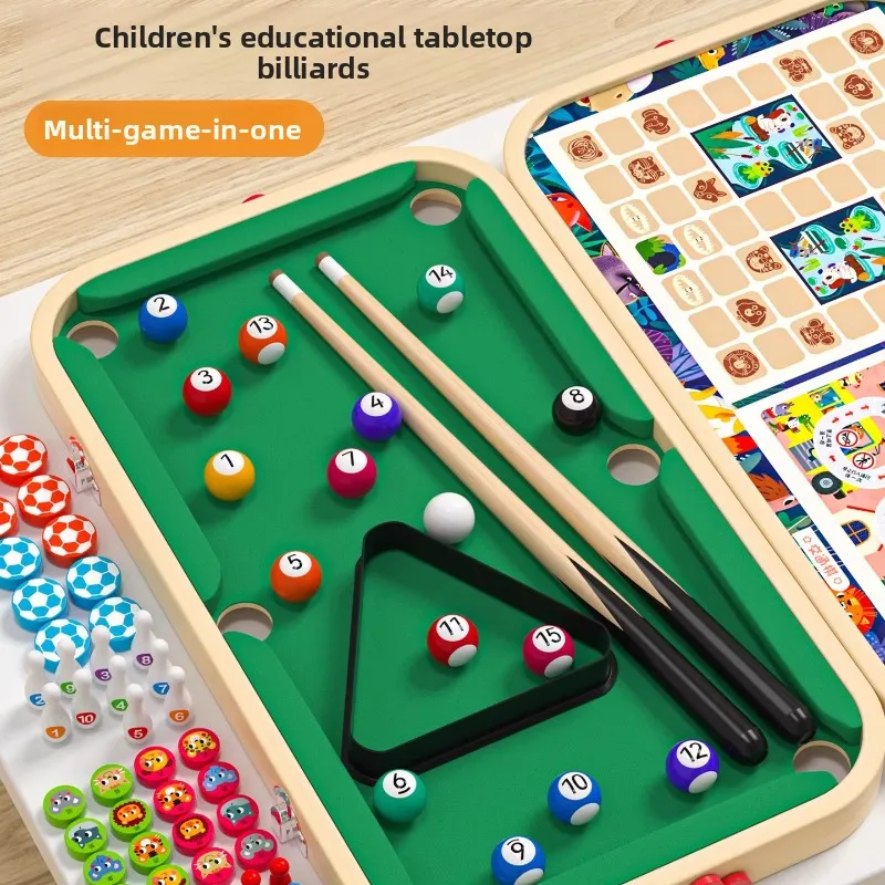 Kids Educational Toys Table Mini Billiards Table Home Tabletop Game Table Birthday Gifts for Boys Girls