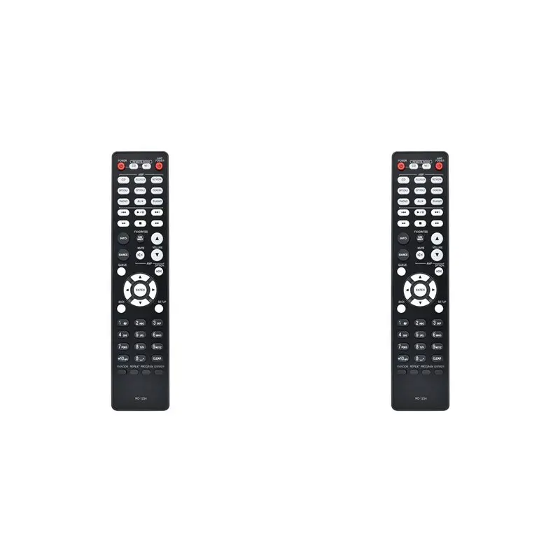 ABKN 2X RC-1234 CD Remote Control for Denon PMA-600NE DCD-600NE Power Amplifier Remote Control Replacement