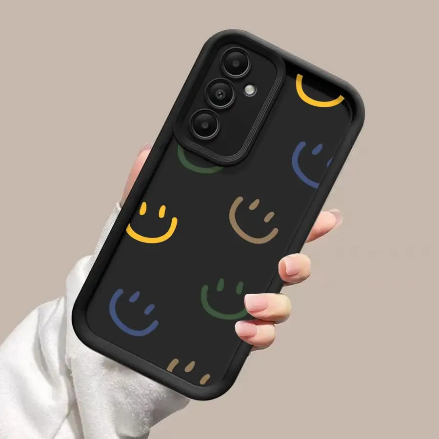 Rainbow Smiley Face Case for Samsung A54 A52 A14 A53 A12 A13 A23 A71 A34 A51 A13 A33 A15 A32 A22 A55 A24 Silicone Phone Case